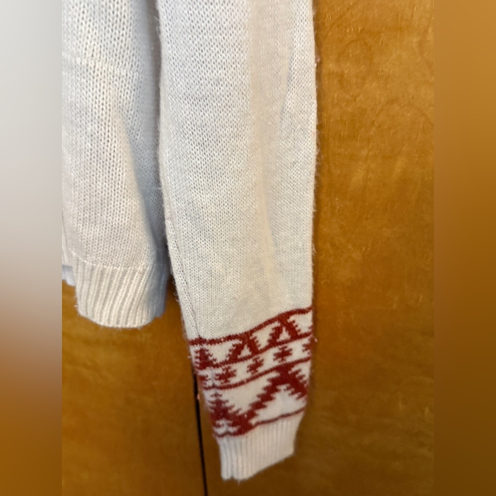 Wrangler Retro Womens Western Sweater in off white and rust Brown - Picture 5 of 7